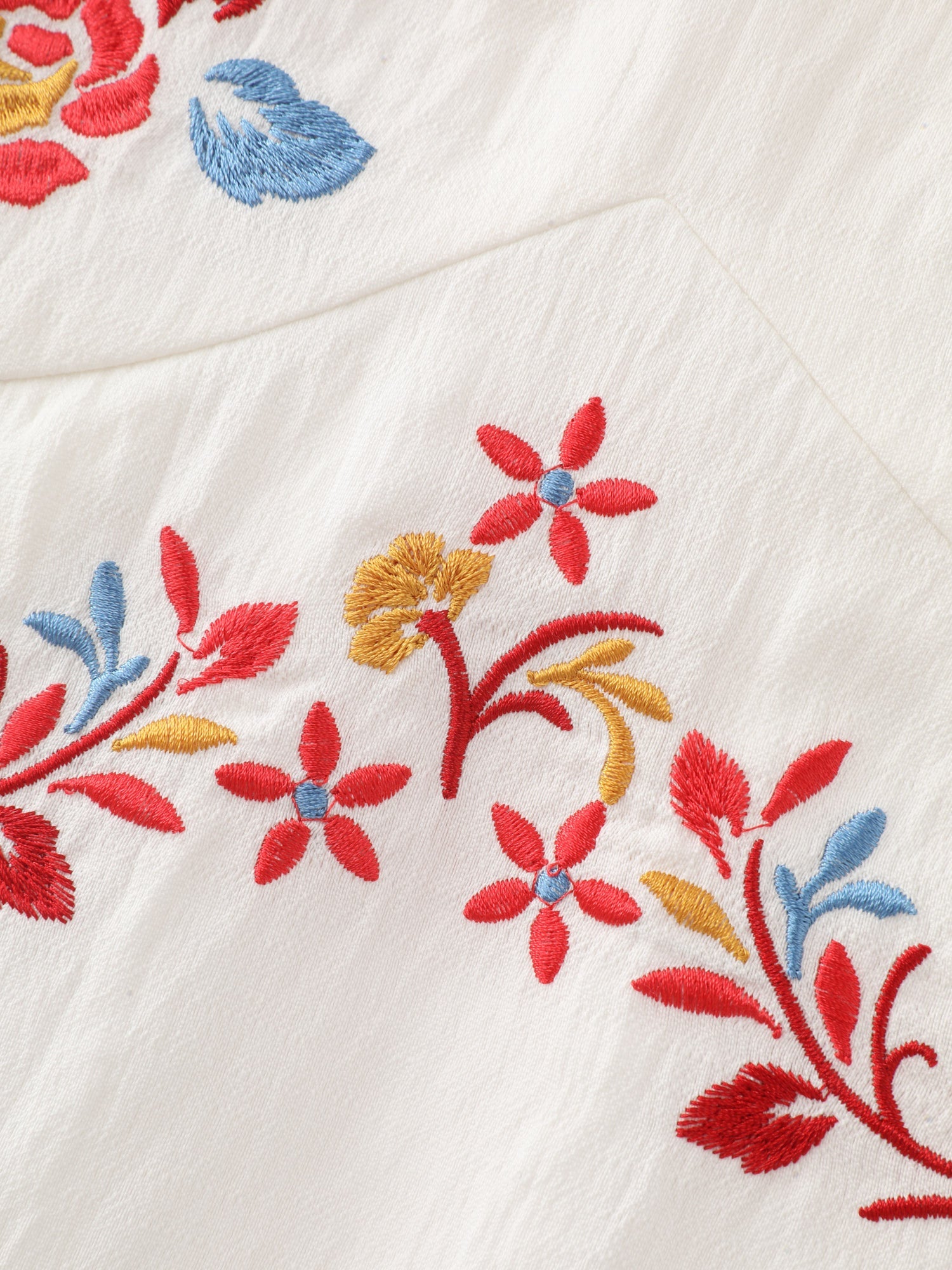 Floral Embroidered Flowy Midi Dress