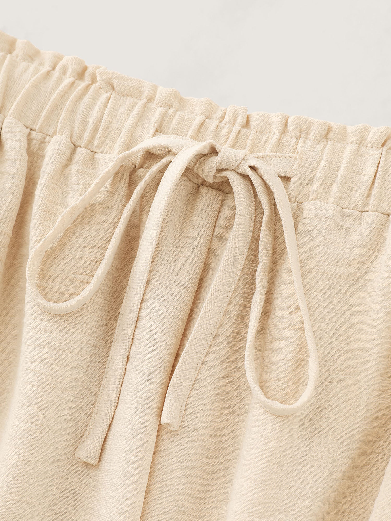 Supersoft Sheer Lace Ruffled Hem Pants