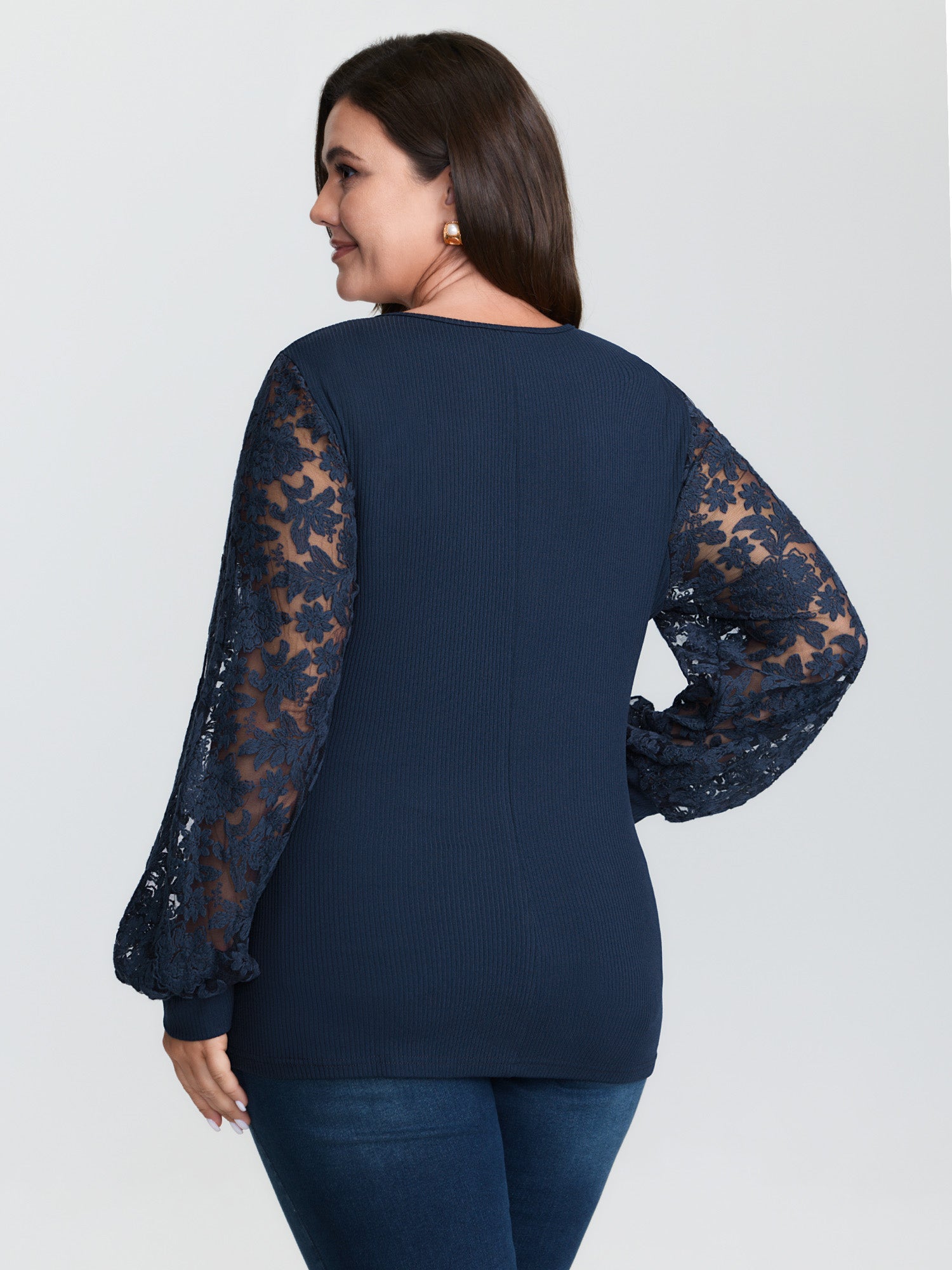 Textured Wrap Neck Draped T-Shirt