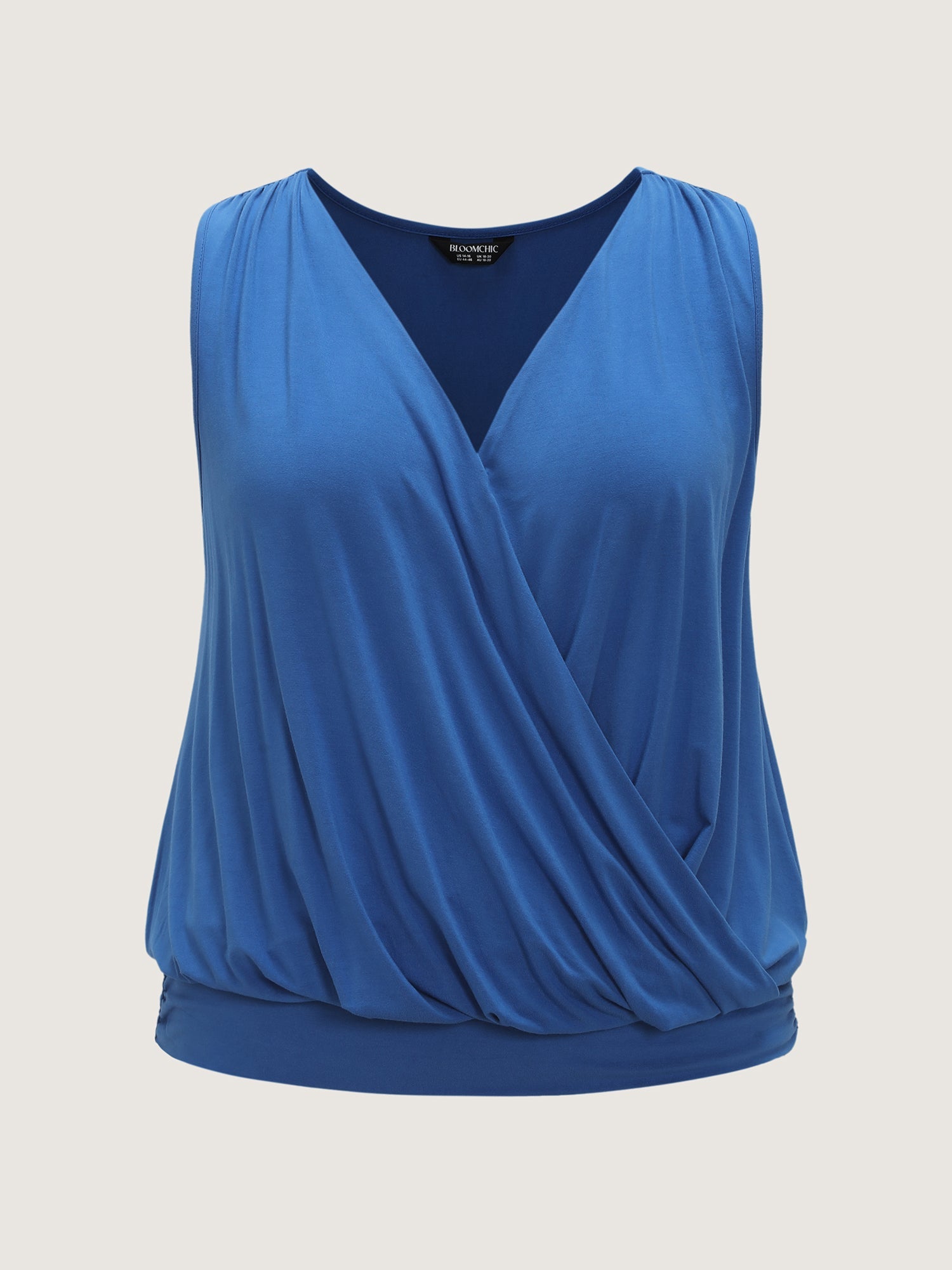 Supersoft Overlap Stretchy Hem Tank Top