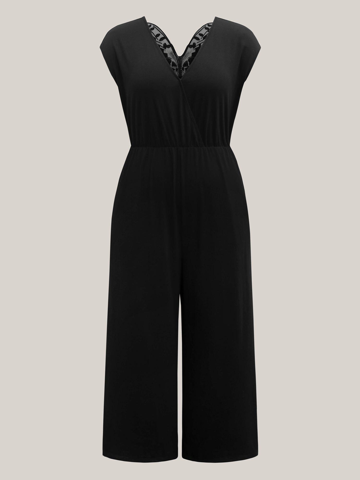 Supersoft Butterfly Backless Stretchy Wide-Leg Jumpsuit