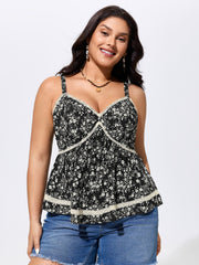 Supersoft Floral Print Flowy Tank Top