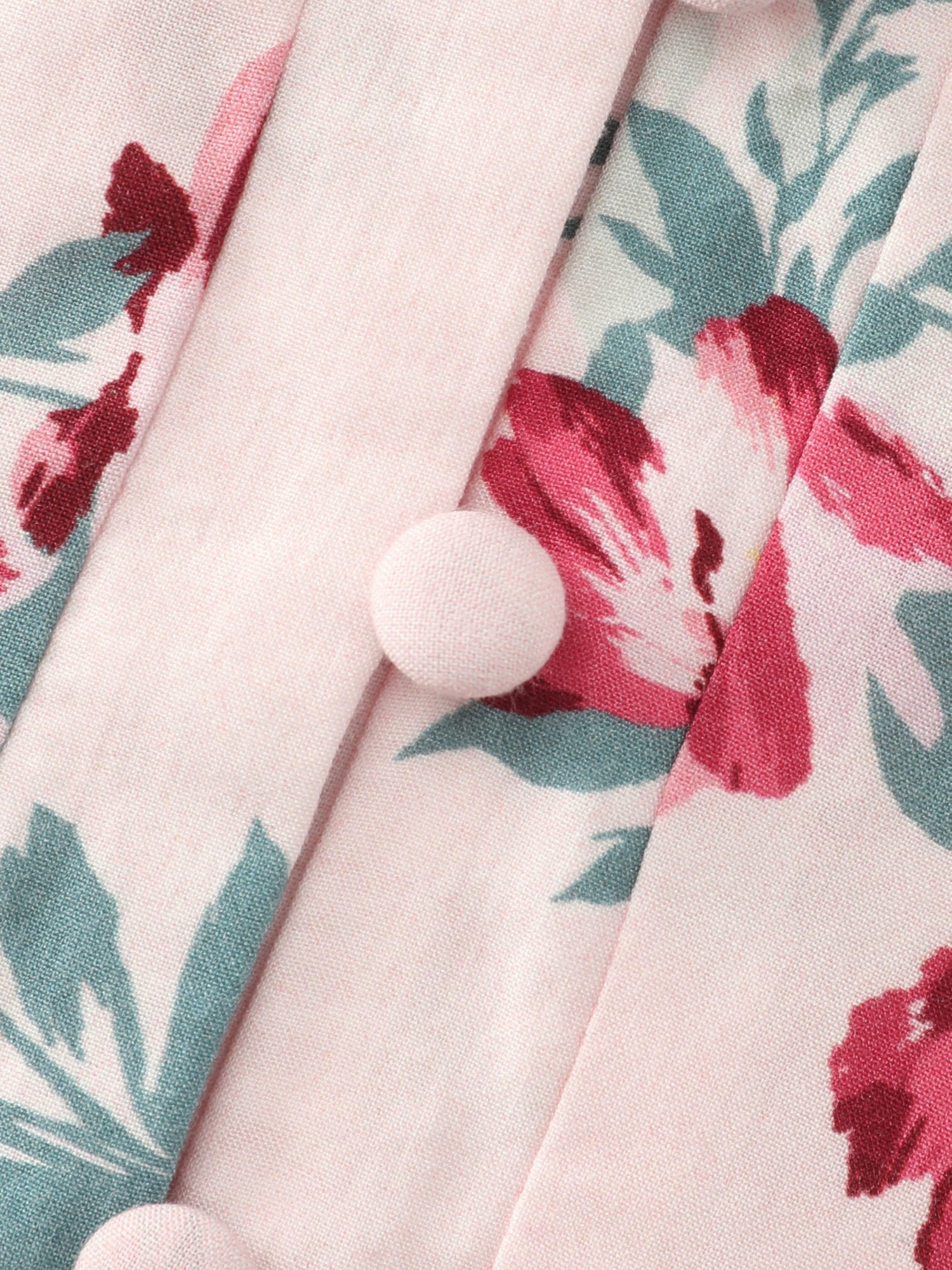 Supersoft Rose Print V-Neck Blouse