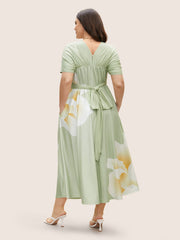 Everywhere Dress - Floral Mesh Ties Dress