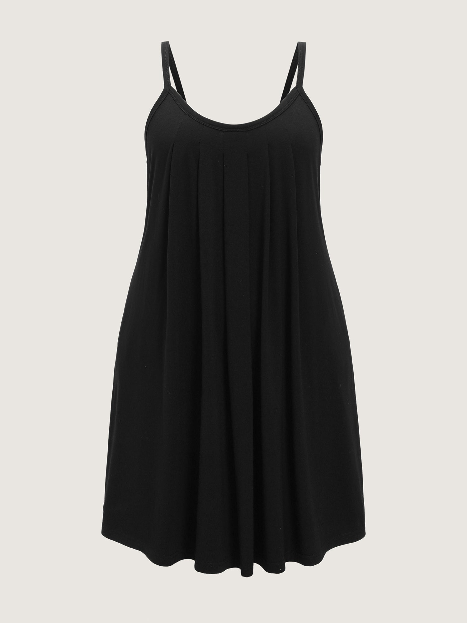 Supersoft Plain Pleated Front Backless Lounge Dress
