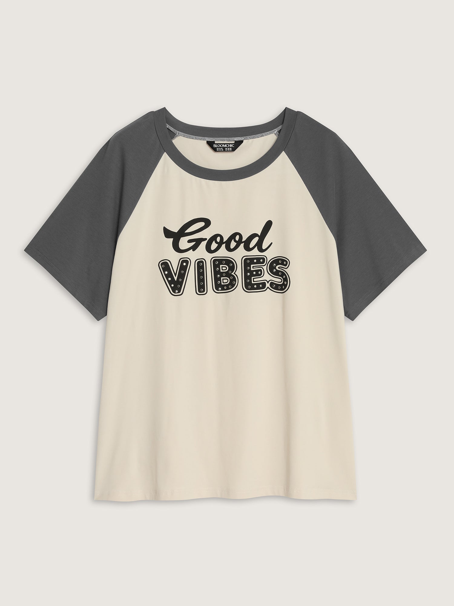 Cotton Good Vibes Raglan Sleeve T-Shirt