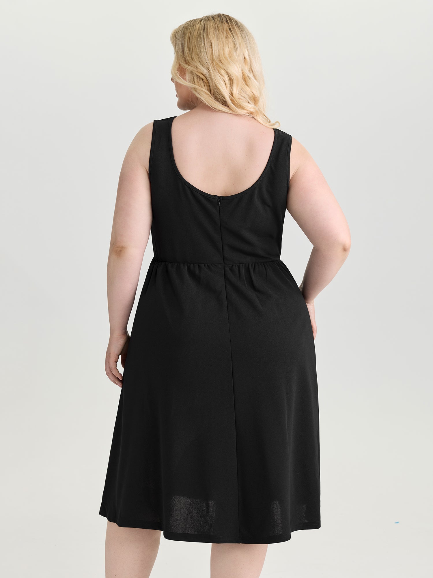Sensational Open Back Cinched-Waist Midi Dress