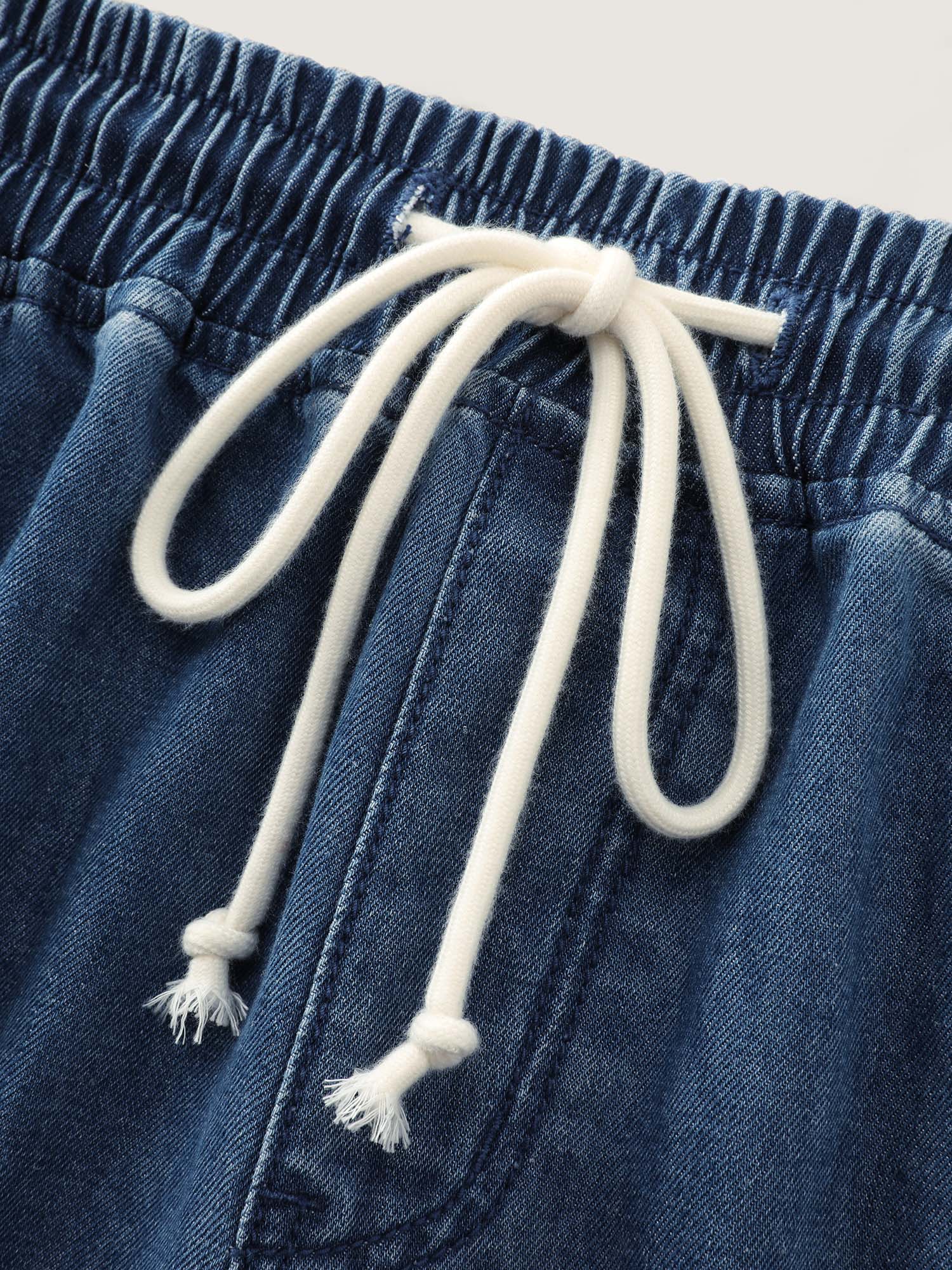 Stretchy Straight-Fit Denim Mini Skirt