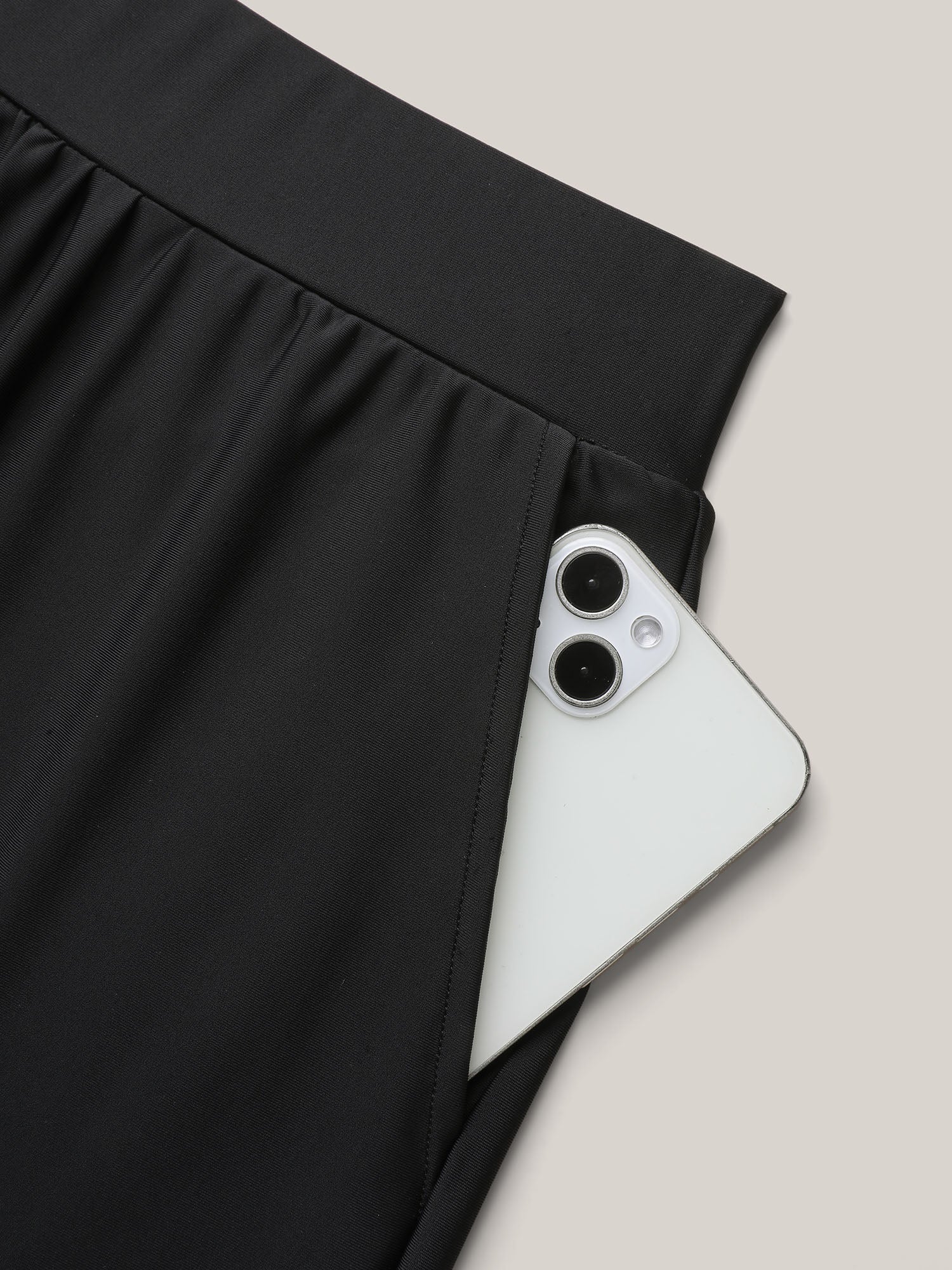 Spliced Webbed Pockets Swim Shorts