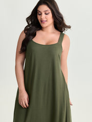 Supersoft Wide-Strap Relaxed-Fit Maxi Dress