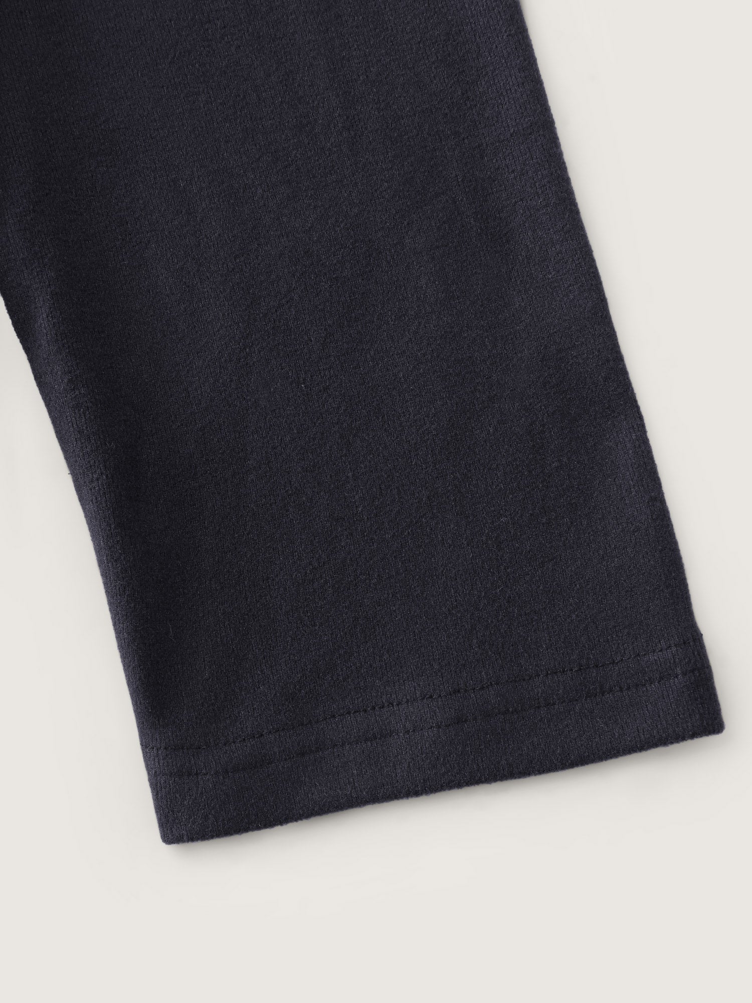 Ribbed Round Neck Cozy T-Shirt