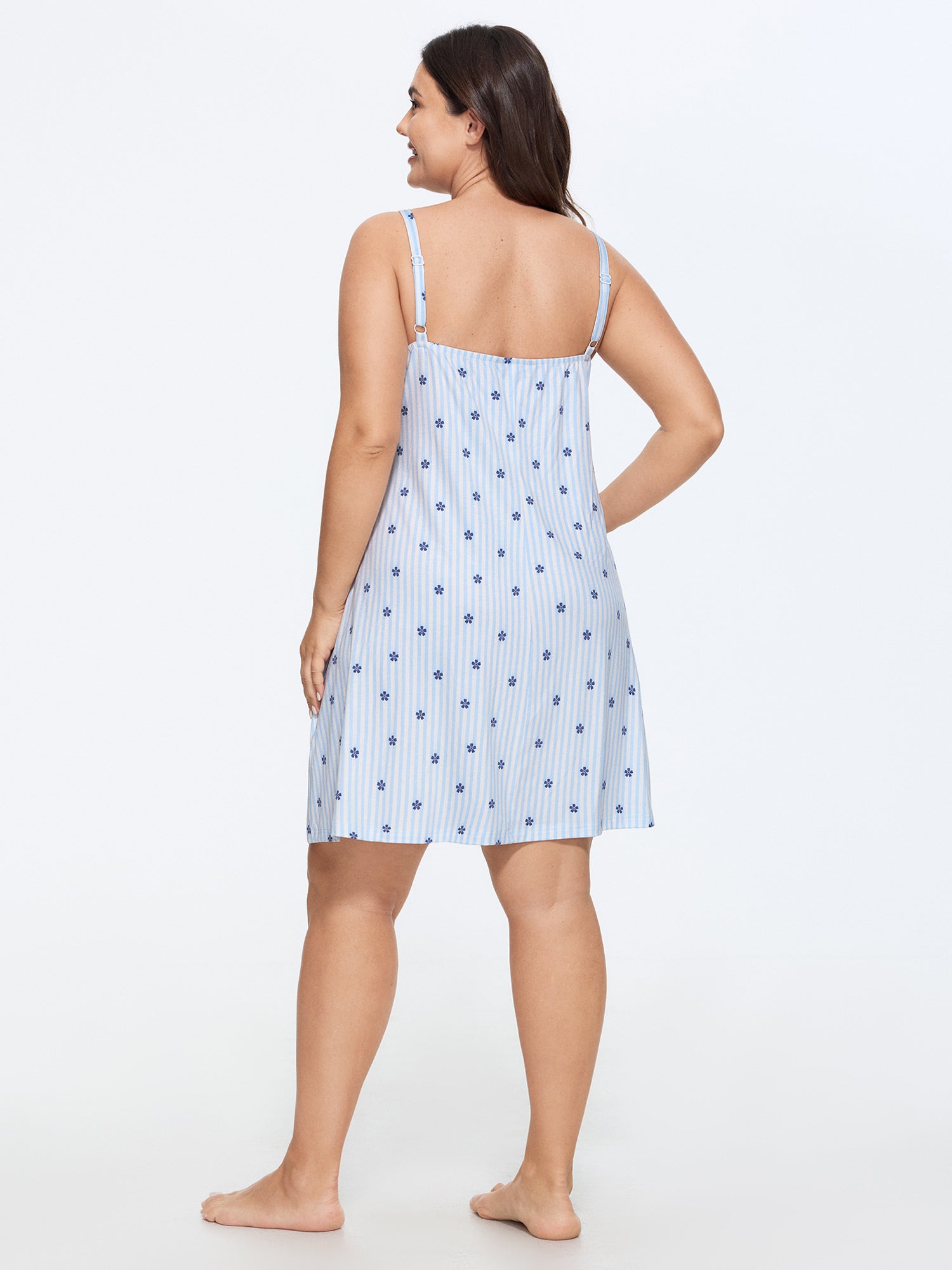 Supersoft Stretchy Fit Floral Print Nightgown
