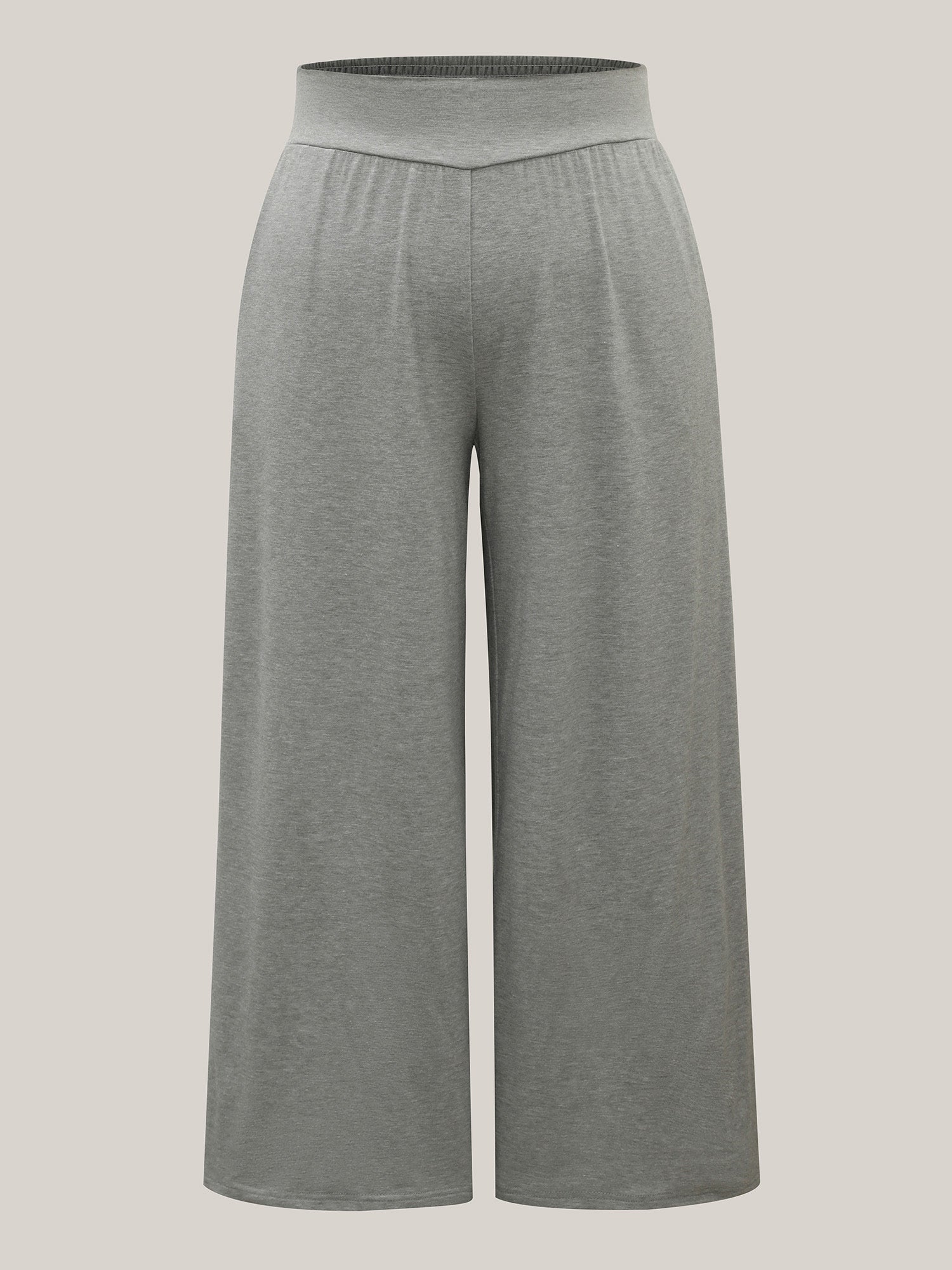 Shirred Waist Wide Leg Pull-On Pants