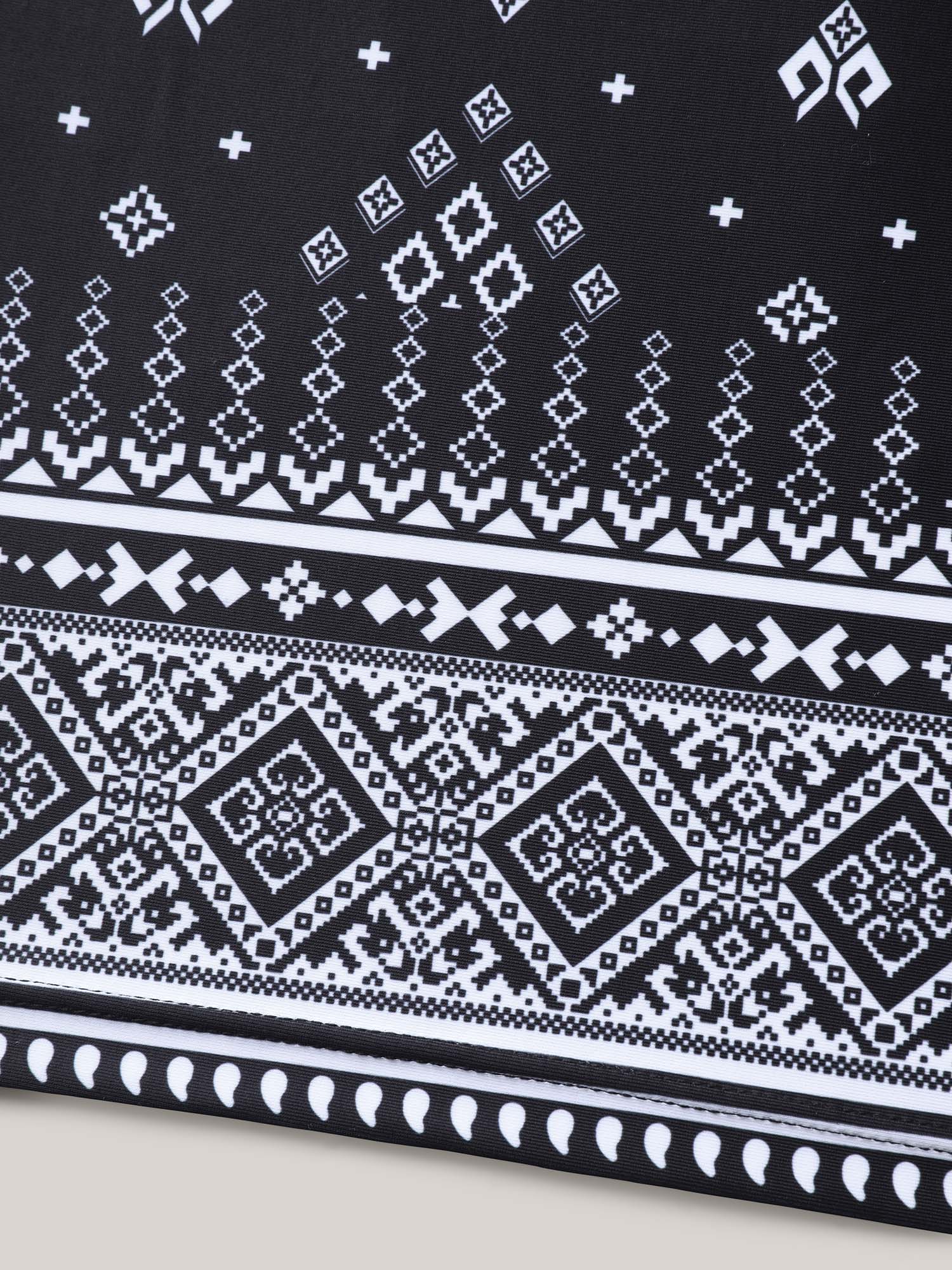 Boho Print Pockets Swim Shorts