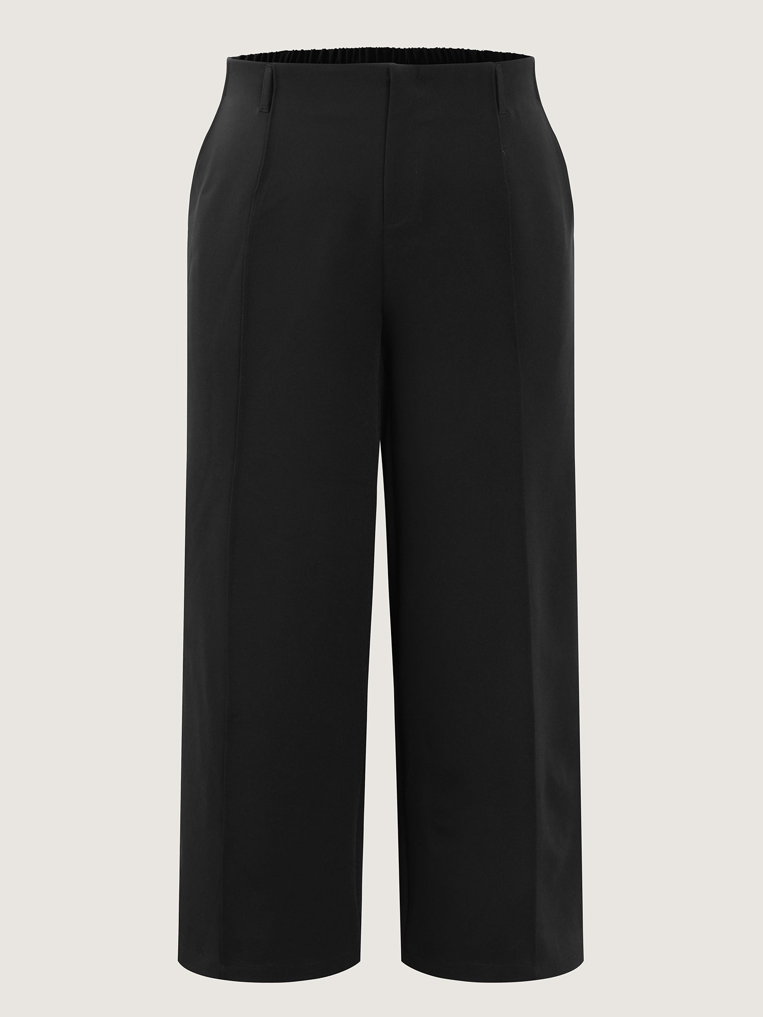 Stretchy Waist Straight Leg Pants