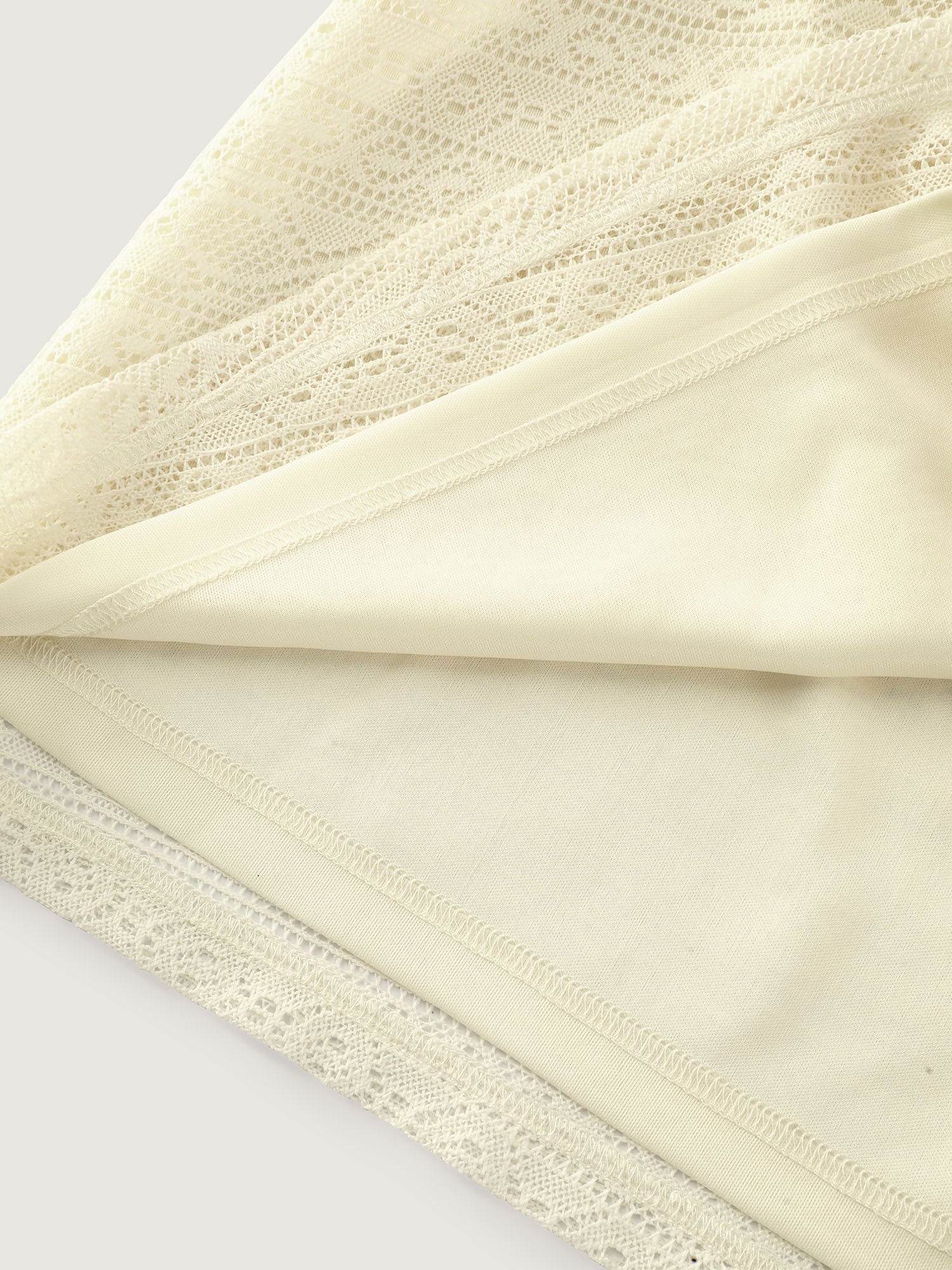 Sheer Breathable Wide-Leg Shorts