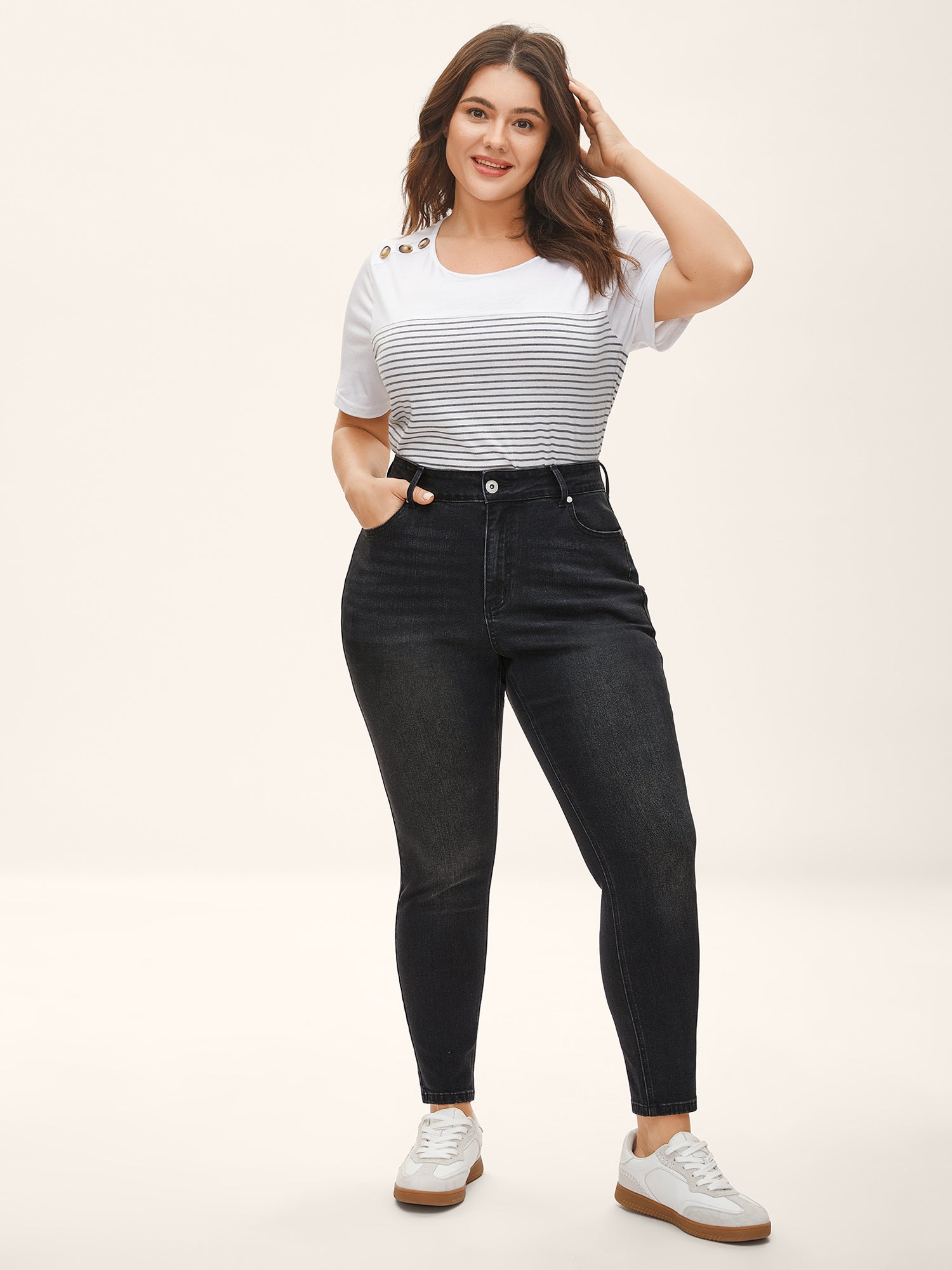 5 Pockets Stretch Skinny-Fit Jeans