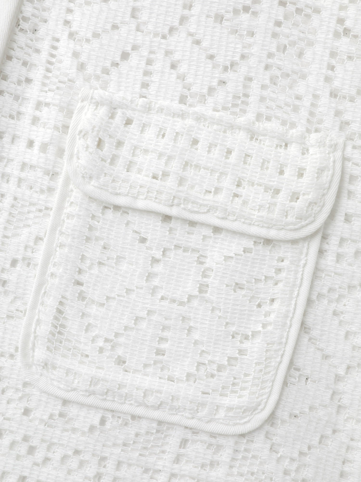 Cut-Out Lace Relaxed-Fit Kimono