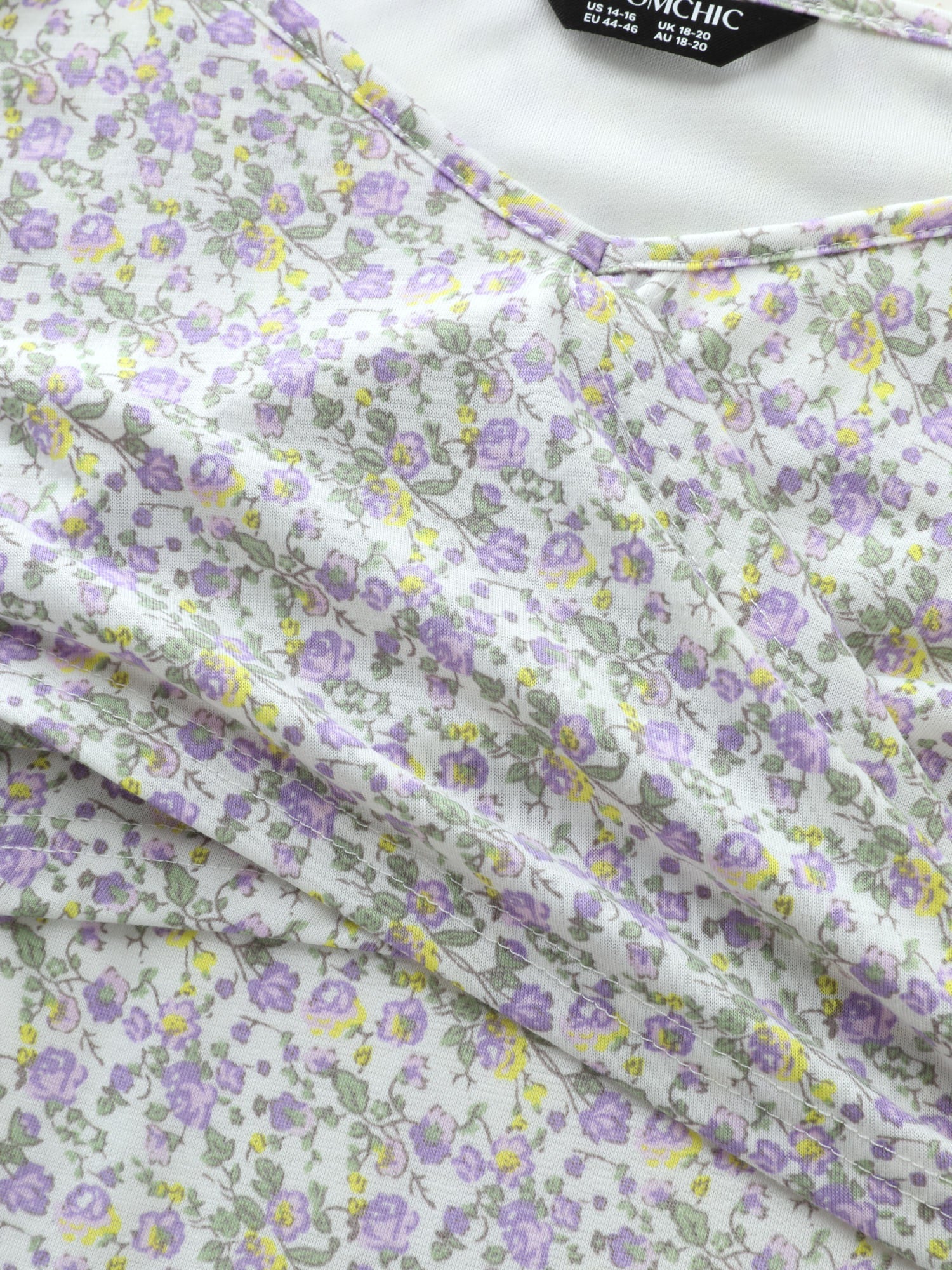 Supersoft Floral Print Twist Front Split Jumpsuit