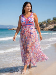 Two-Piece Tummy-Control Sarong Swimsuit