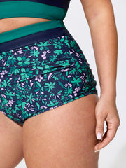 Colorful Floral Print Swim Bottoms