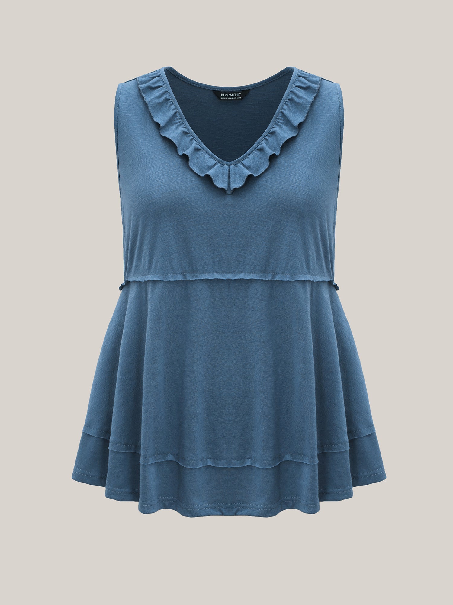 Lotus Neckline Bamboo Tank Top