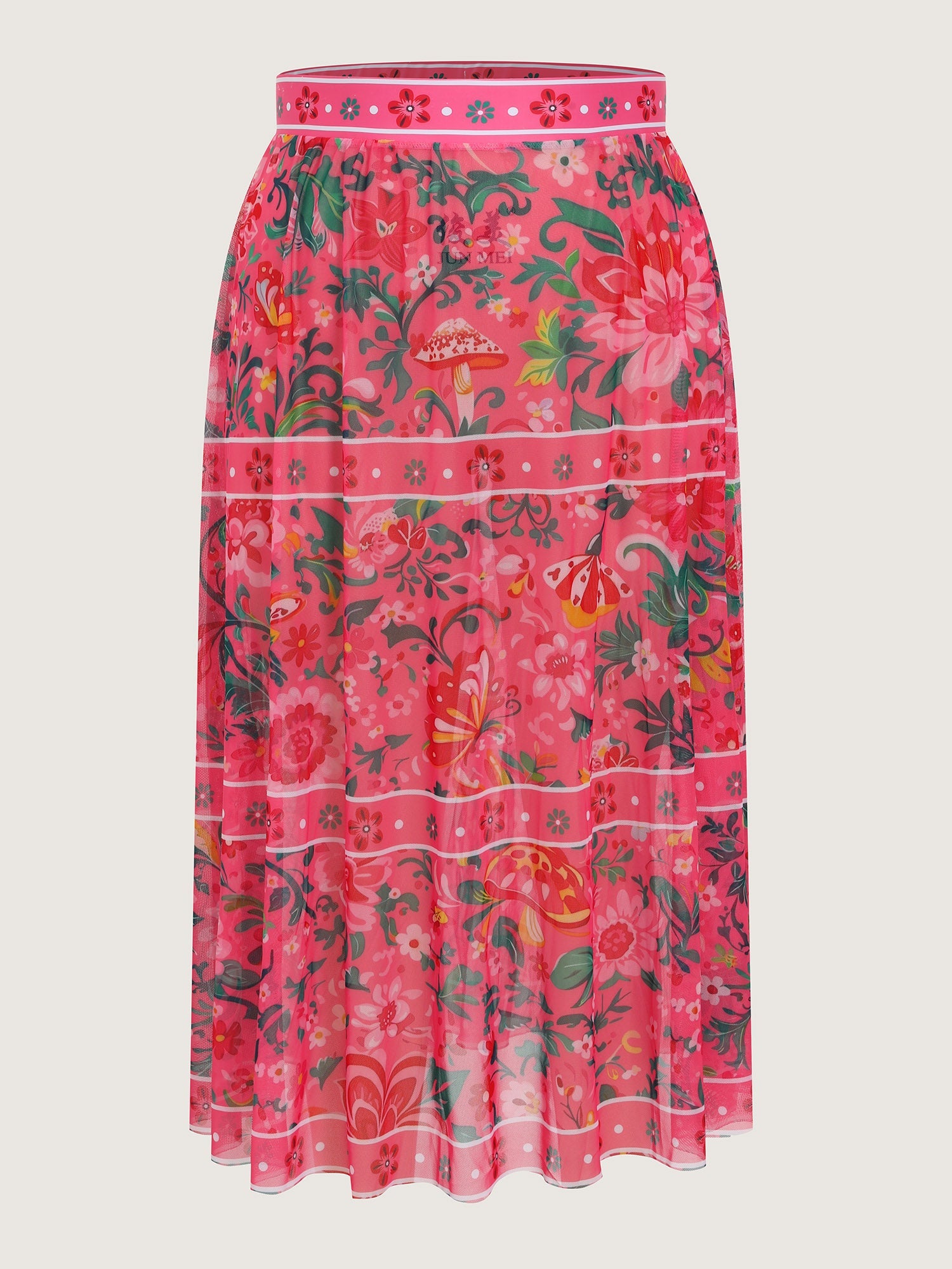 Sheer Sarong Set Flora Print One-Piece Swim