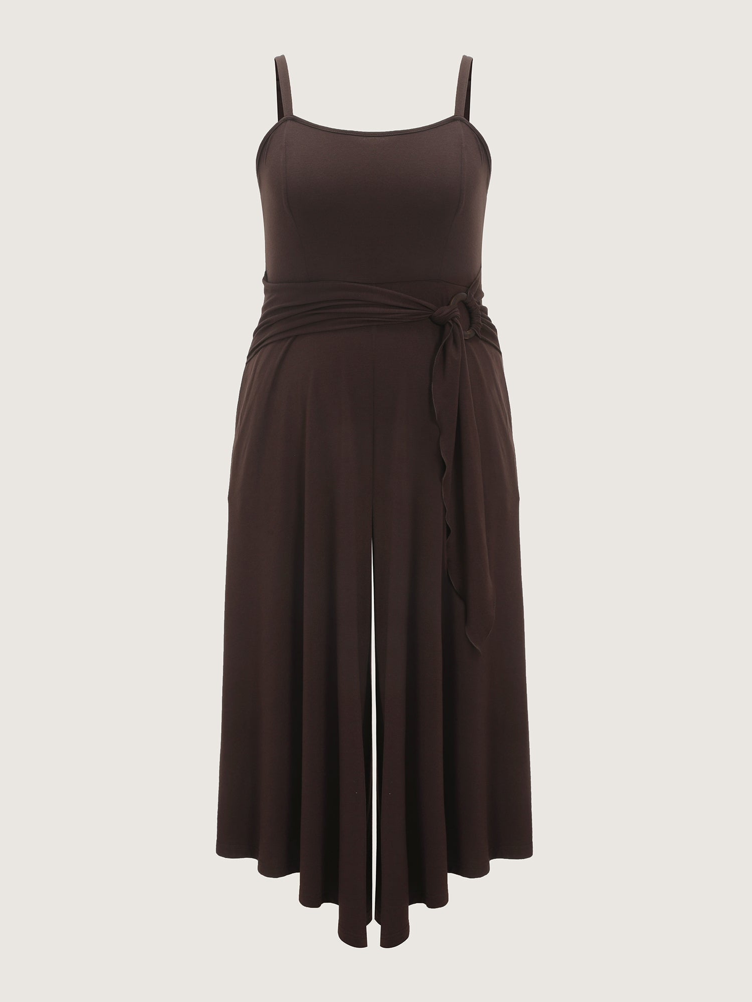 Supersoft Waist-Tie Draped Jumpsuit