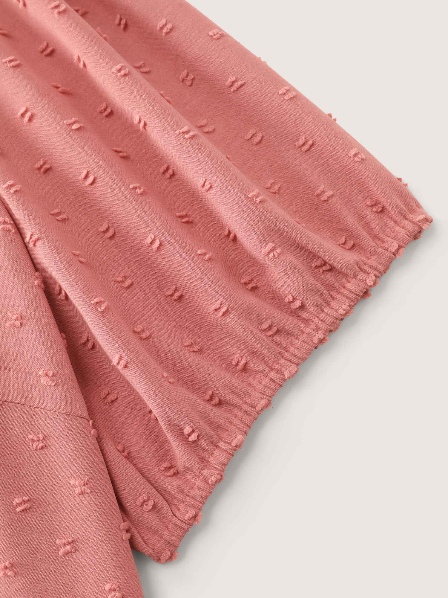 Textured Dots Pleated Blouse