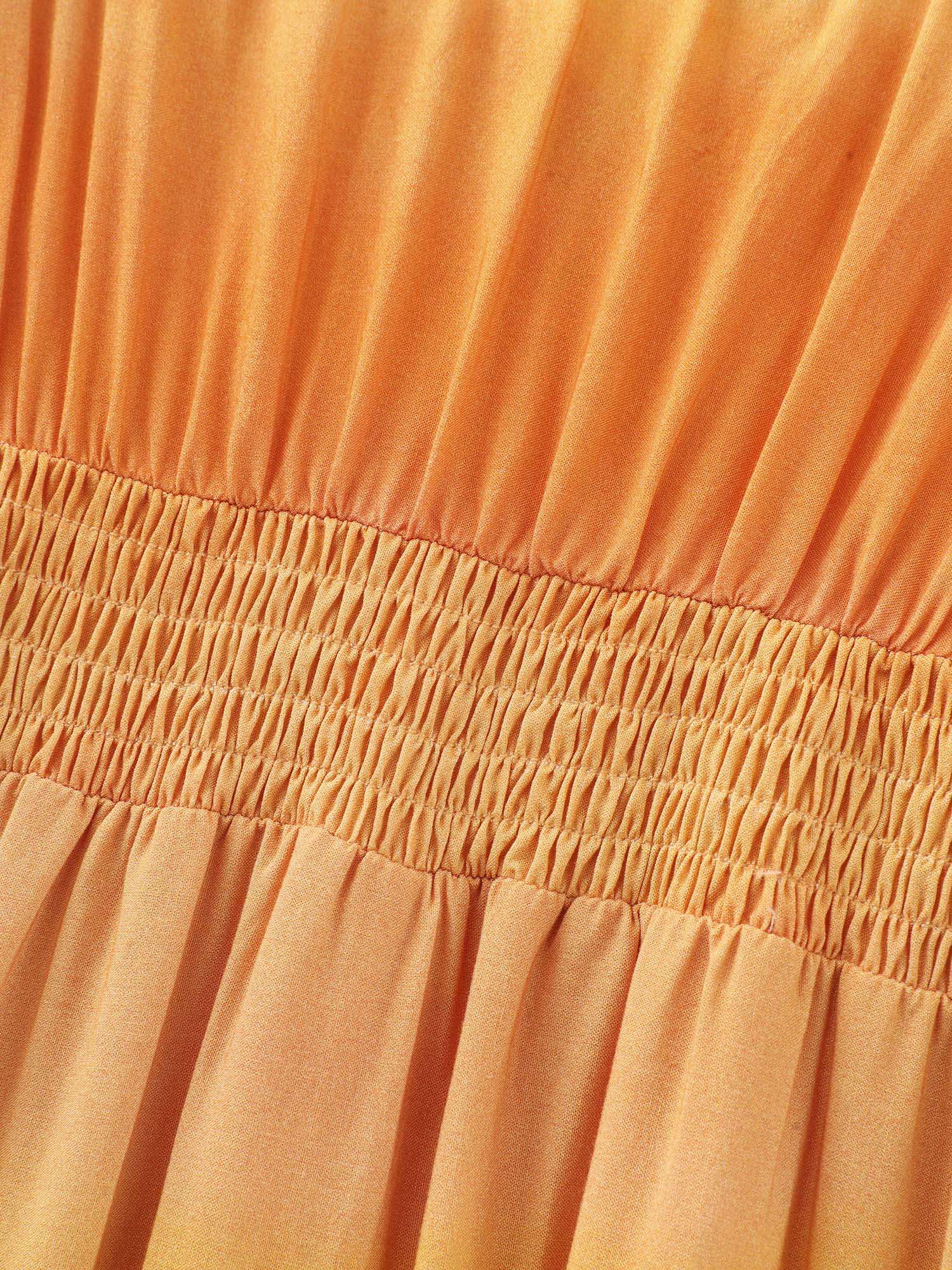 Color Gradient Triangular Cinched Waist Maxi Dress