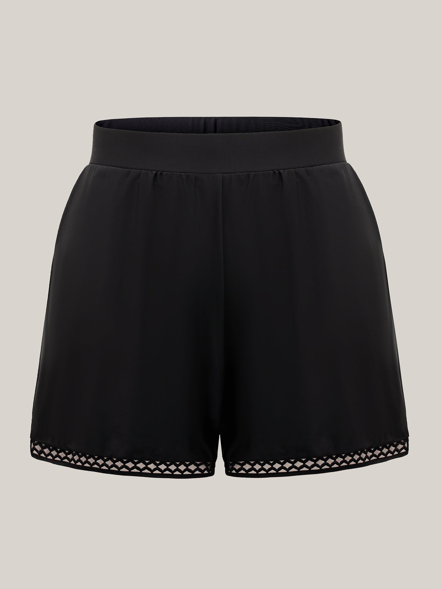 Spliced Webbed Pockets Swim Shorts
