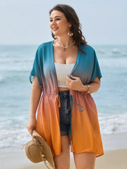 Supersoft Color Gradient Waist-Tie Kimono