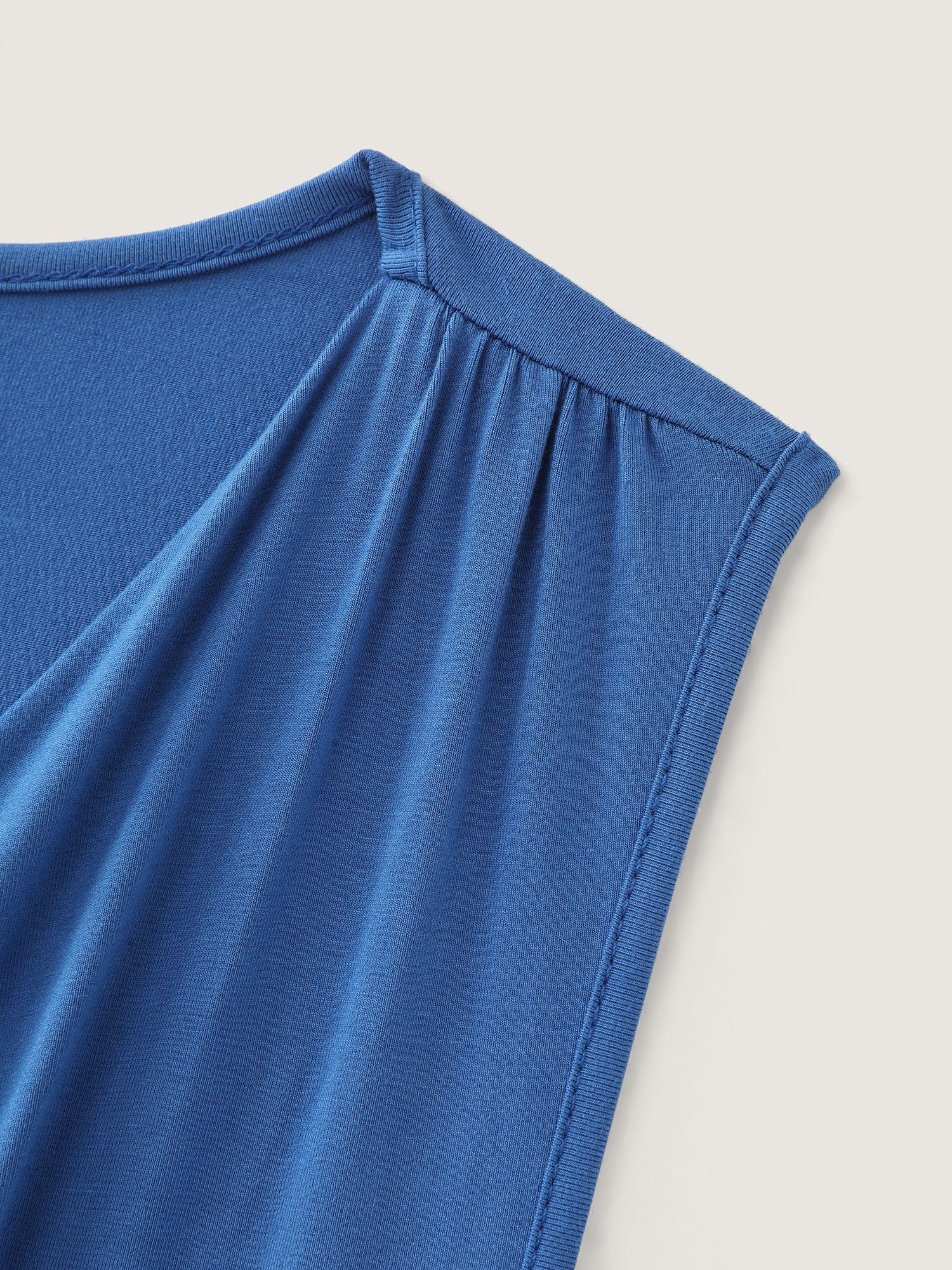Supersoft Overlap Stretchy Hem Tank Top