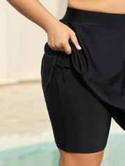 Anti Float Ties Pockets Swim Shorts