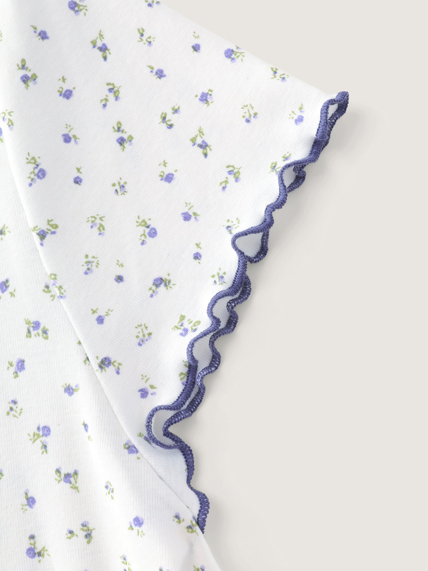 Supersoft Floral Print V-Neck Pajama Set