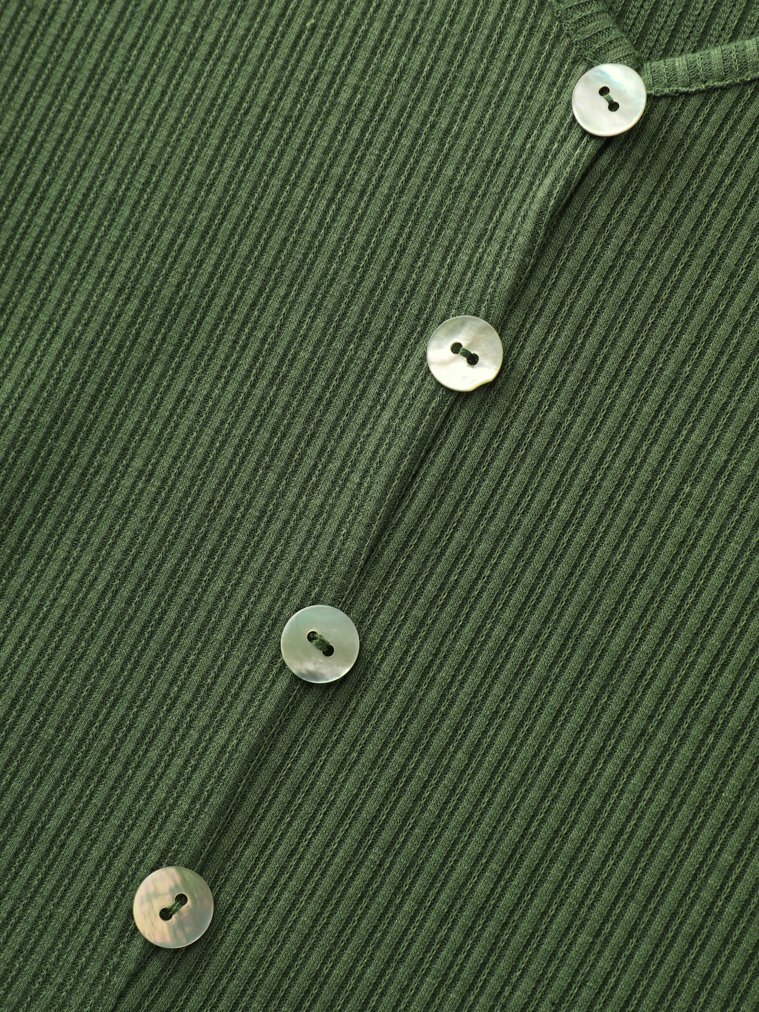 Stretchy Tiered Button Detail Knit Top