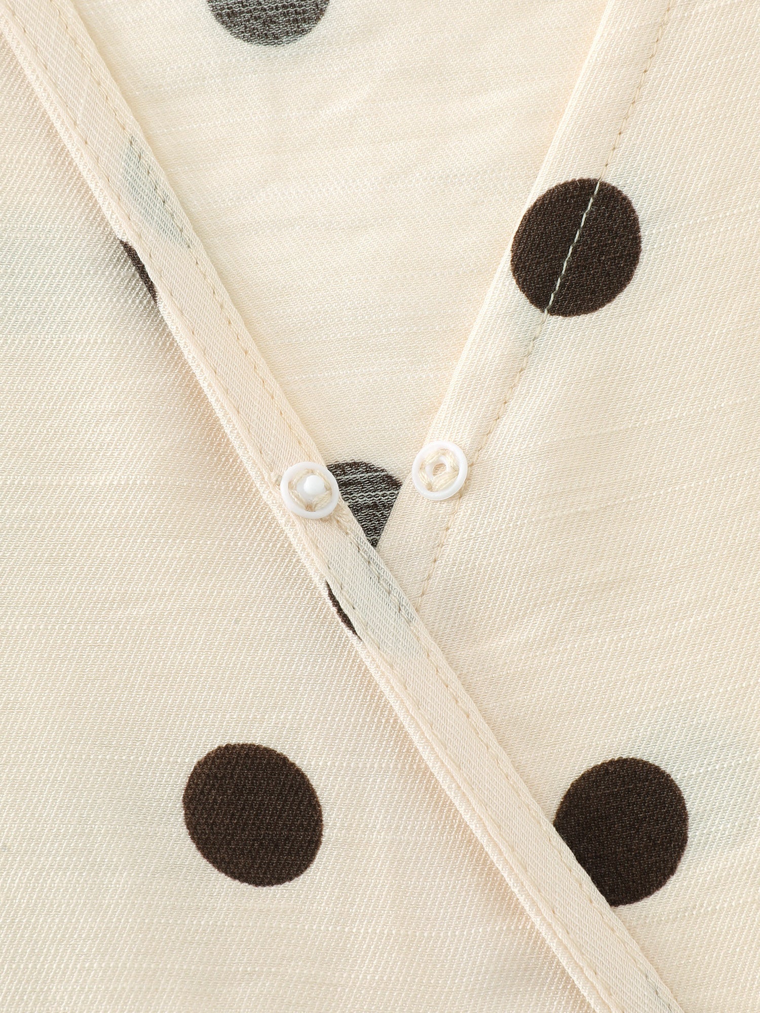 Supersoft Polka Dots V-Neck Blouse