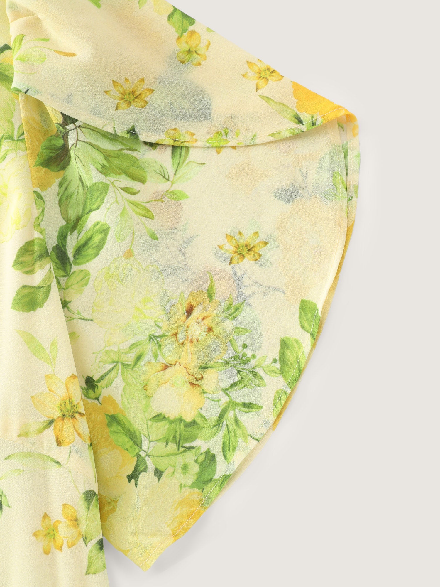 Floral Print Waist-Tie Flowy Midi Dress