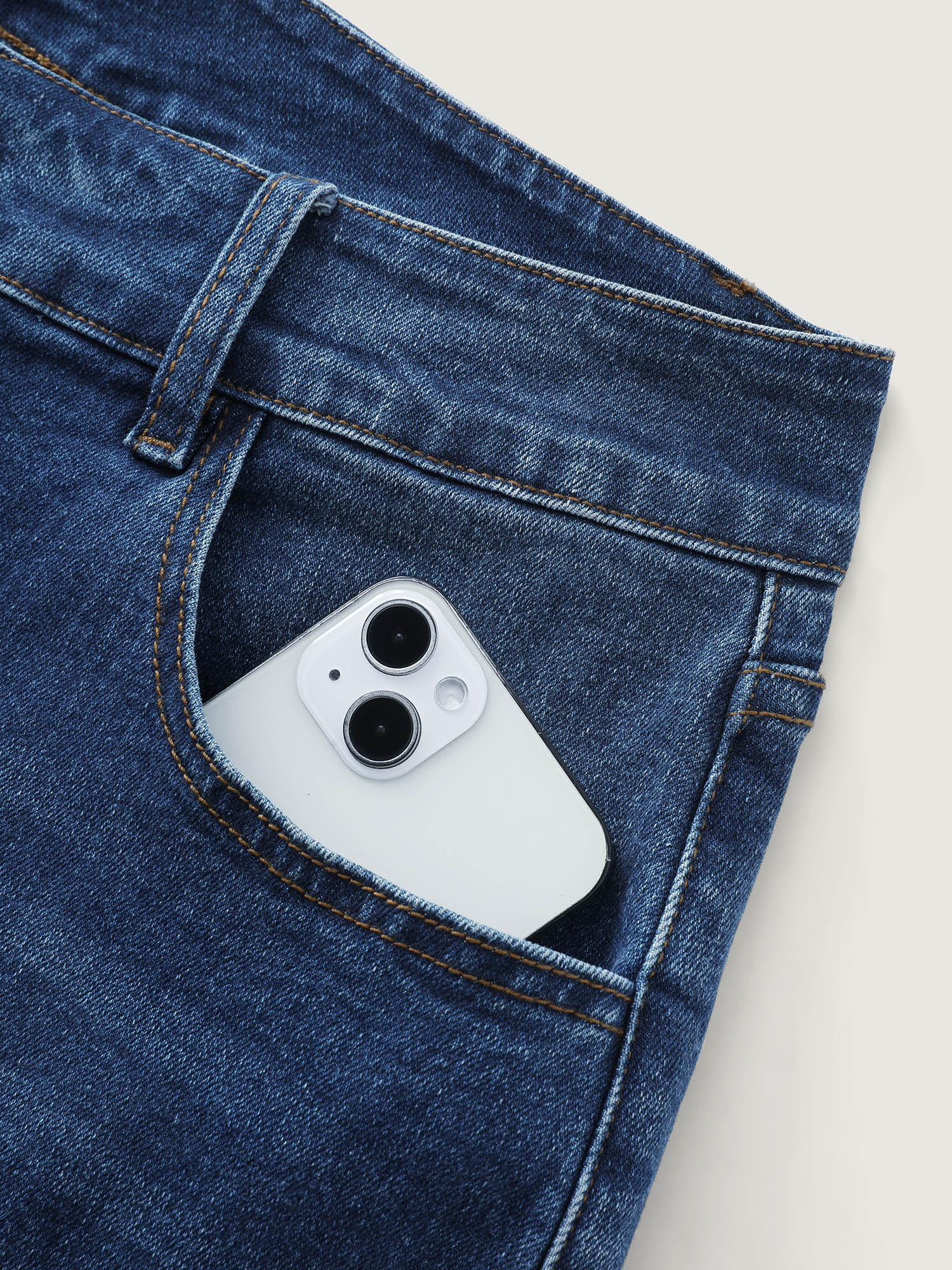 Stretchy High-Rise Cropped Jeans