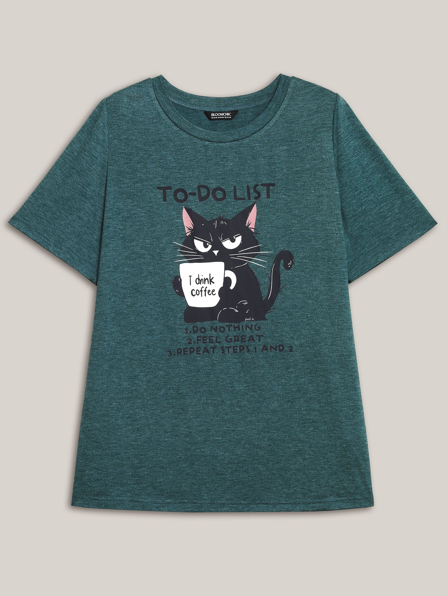 Cat To-Do List Heathered T-Shirt