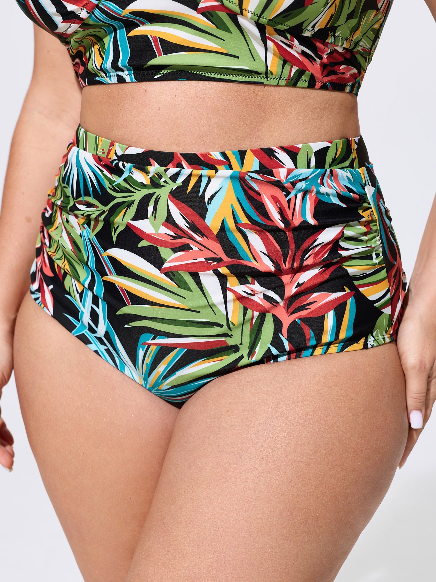 Tropical Vibes Sheer Sarong Set Swim Bottoms