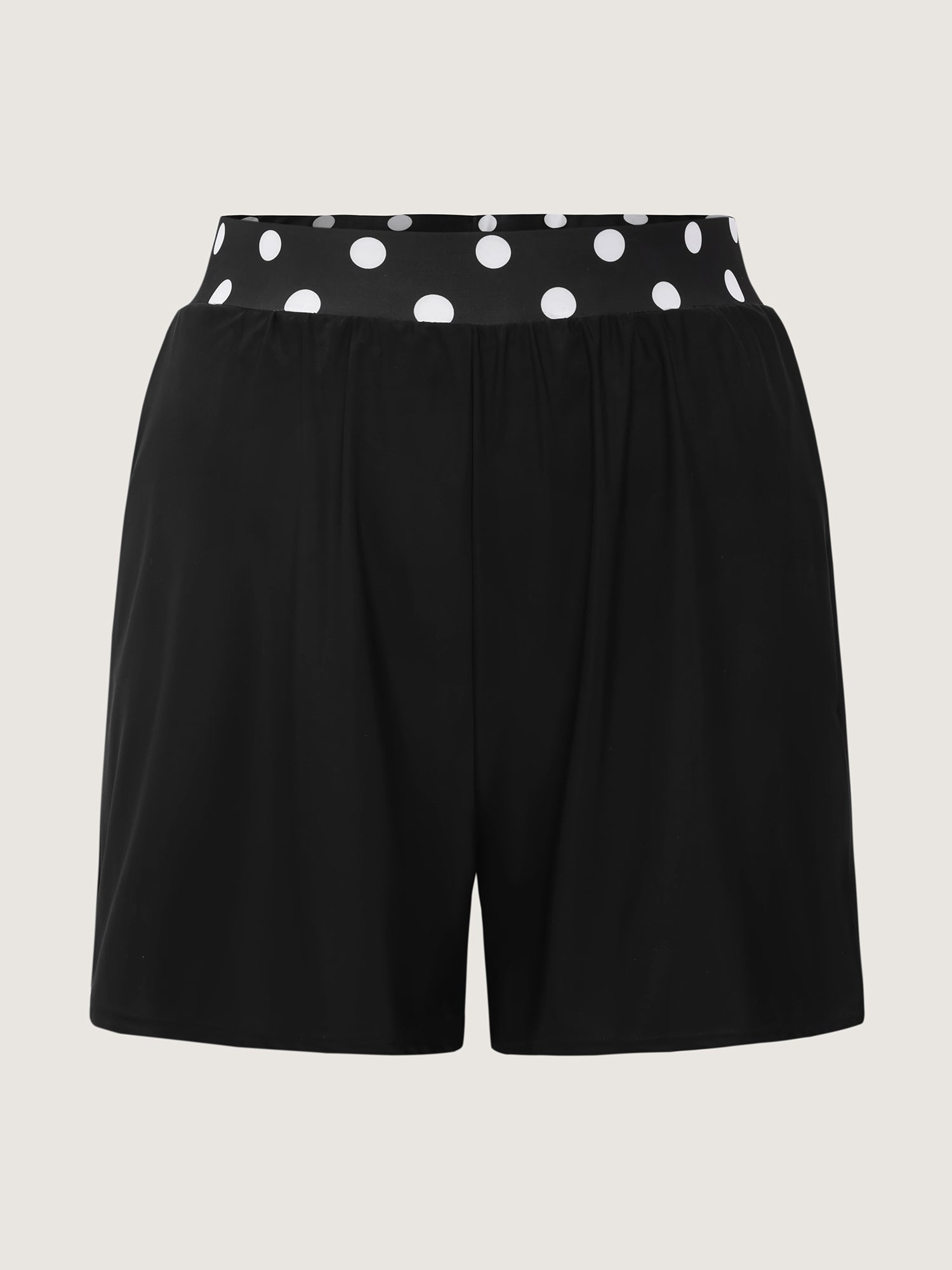 Polka Dot Waist Pocket Swim Shorts