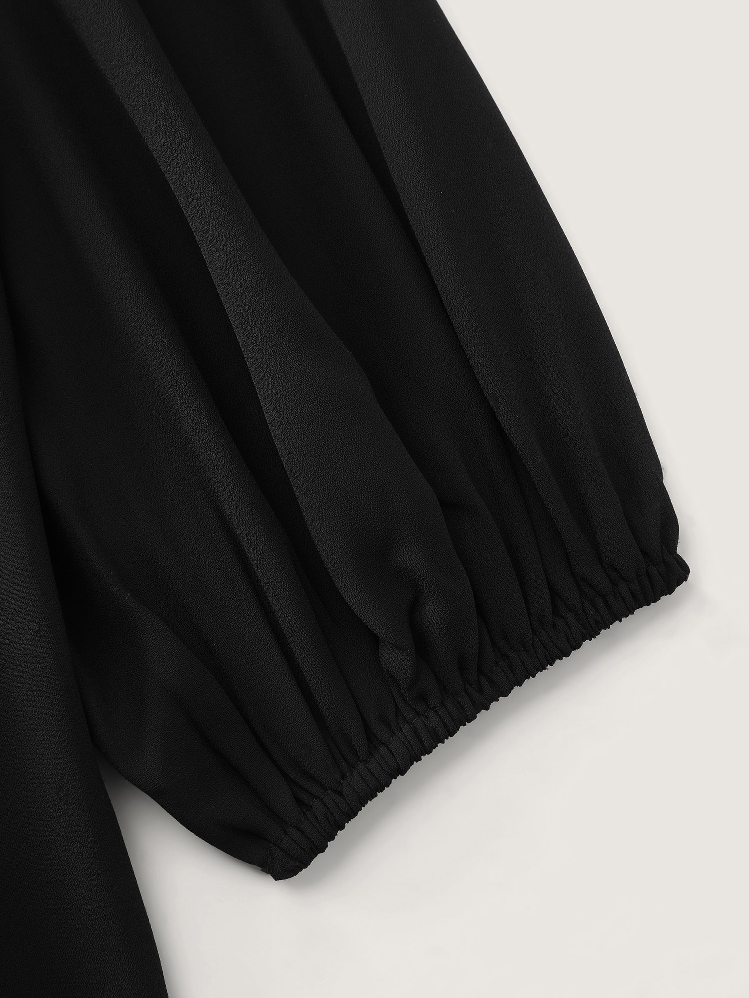 Embroidered Neckline Button-Down Blouse