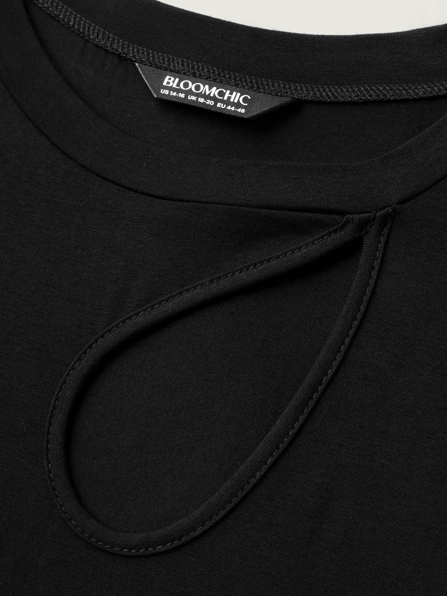 Supersoft Solid Cut-Out Shoulder T-Shirt