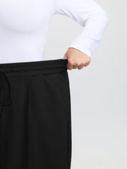 Stretchy Waist Pockets Drawstring Pants