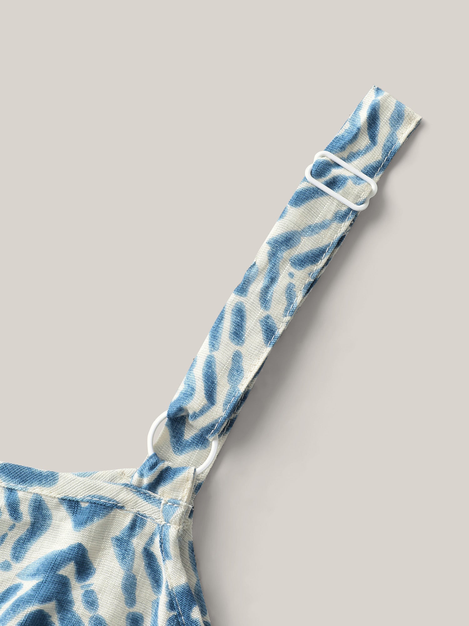 Wavy Print Cami Flowy Maxi Dress
