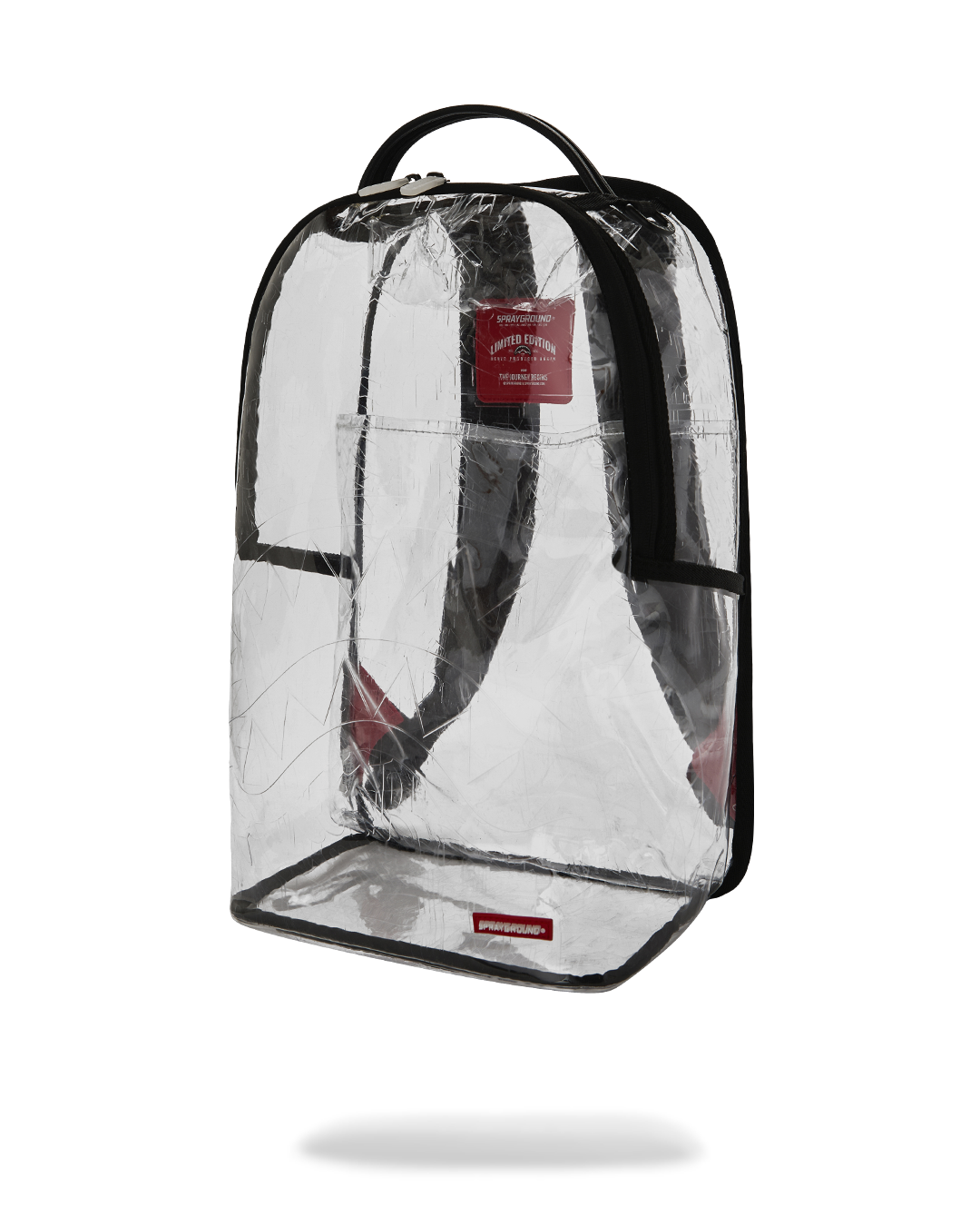FULLY CLEAR EMBOSSED BOSS BACKPACK